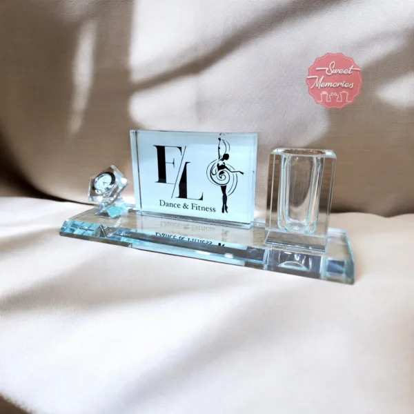 Kristal zyre e personalizuar me logo ose tekst