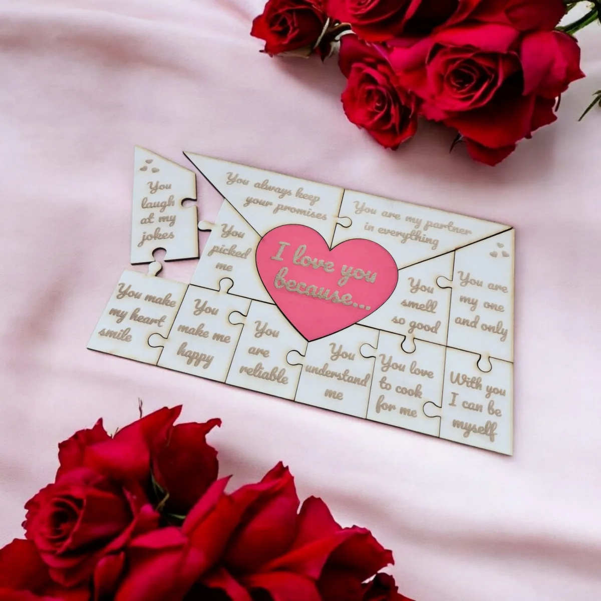 Puzzle me shprehje dashurie