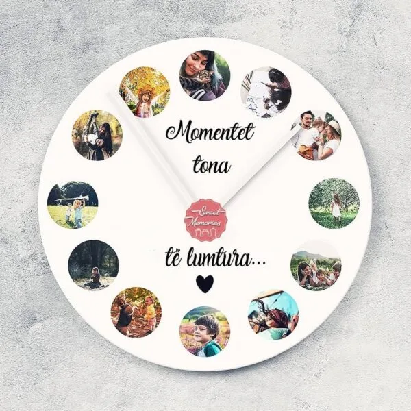 Orë e personalizuar me 12 foto