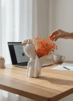 vazo dekorative me vajze