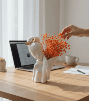 vazo dekorative me vajze