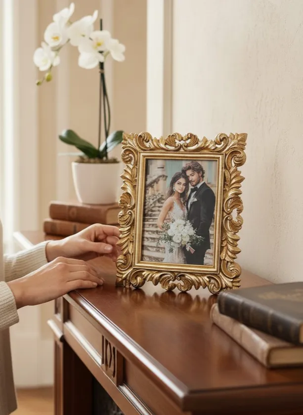 Kornizë Fotografie Dekorative – Dhuratë për Çift & Familje - Figura 2