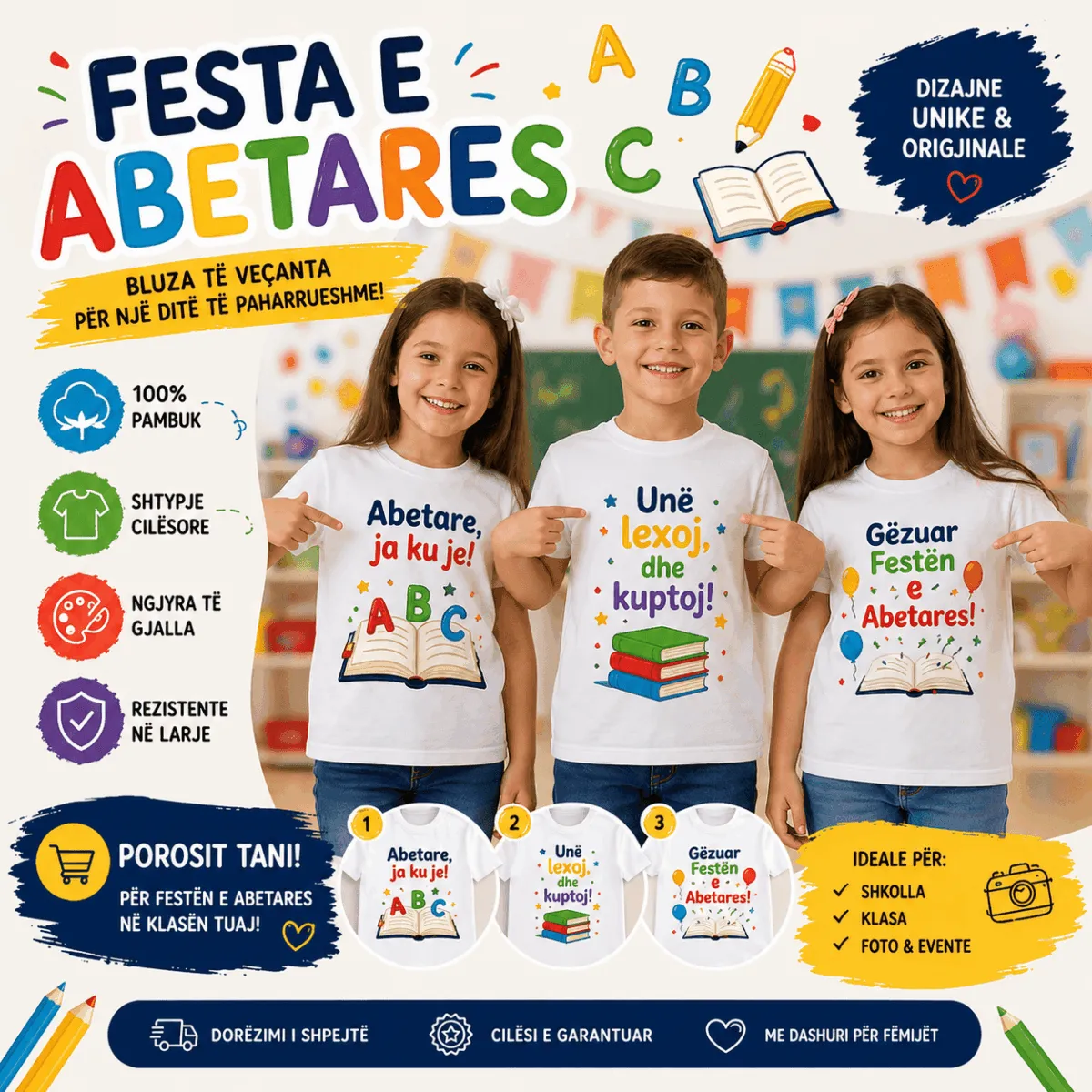 Bluza Festa e Abetares – Bluza të Personalizuara për Nxënës - Figura 2